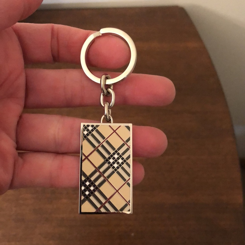 Burberry Plaid Rectangular Keychain - Picture 5 of 7